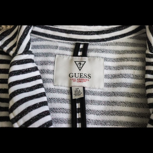 Guess Striped Black and White Blazer - Picture 2 of 3